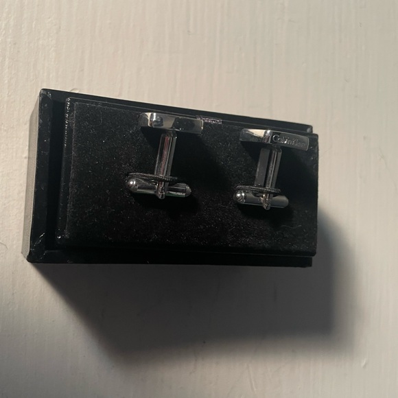 Calvin Klein Silver and White Cufflinks - Picture 5 of 7